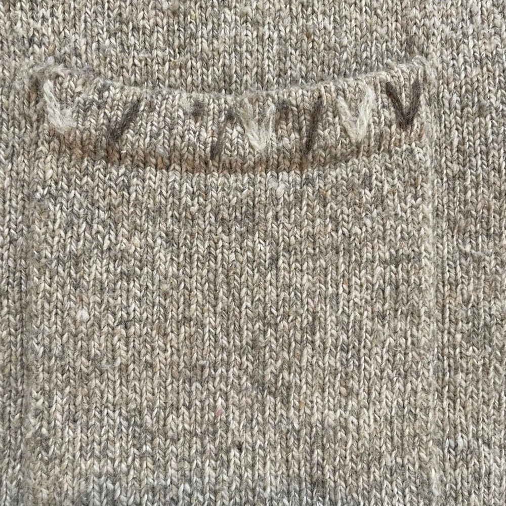 Vintage Woolrich Cardigan Sweater Button Front Tan Marled Knit Outerwear Women M - Picture 10 of 11